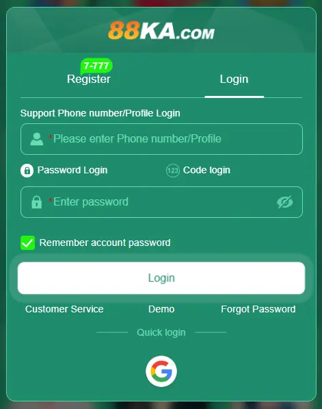 88ka game login